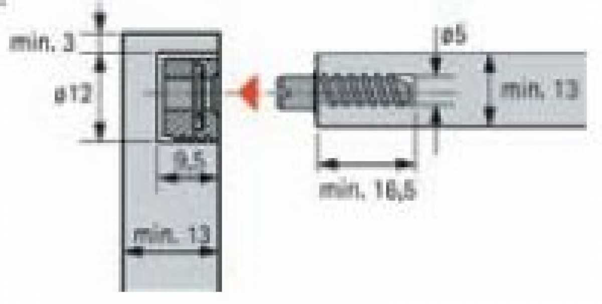 Verbindungsbeschlag Everfix 5 mm Bohrung, VPE 20