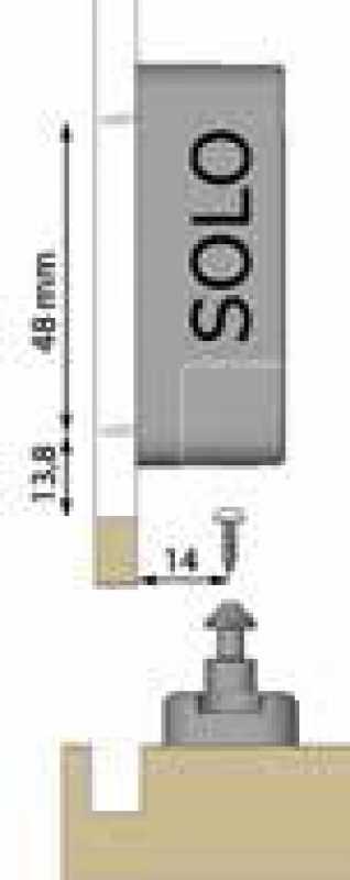 SOLO Sliding elektronisches Möbelschloss für Schiebetüren