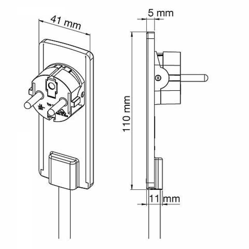 EVOline PLUG Hochvolt-Stecker, 3-fach Steckdose, weiß