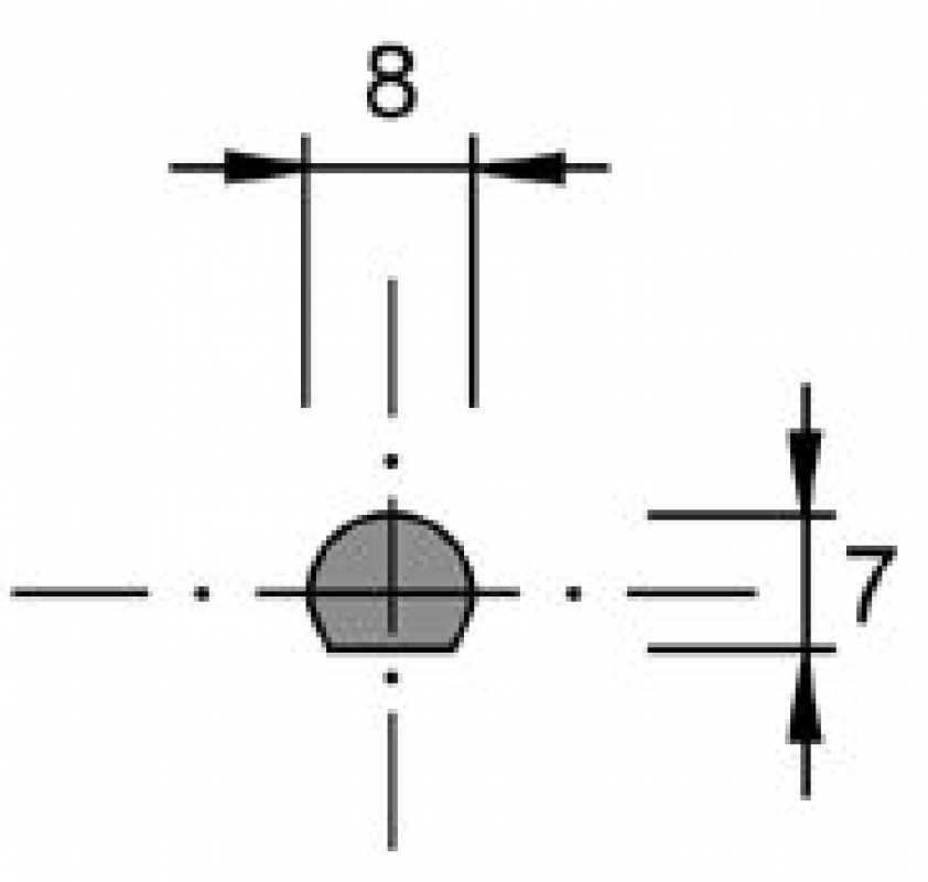 Profilstange, L: 1000 mm