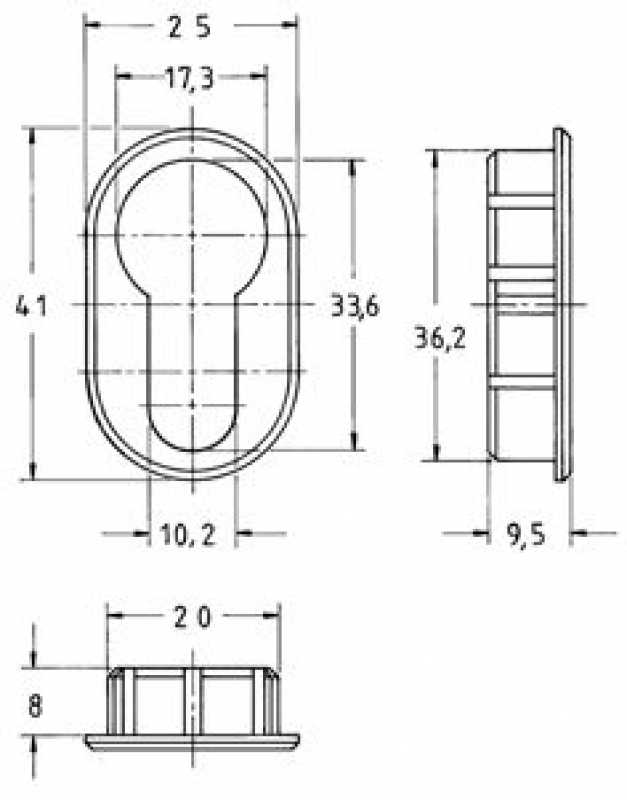 Rosette PZ oval