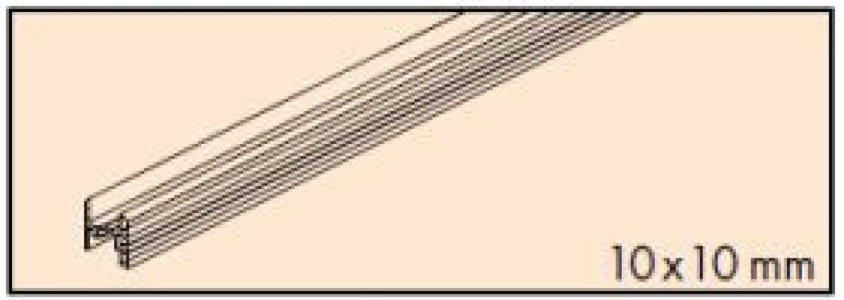 Führungsschiene zum Kleben L: 3500 mm