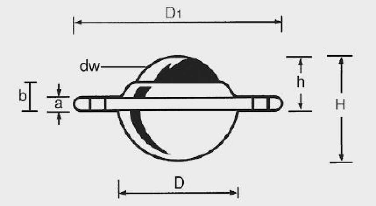 Kugelrolle 25 kg, Ø 61 mm