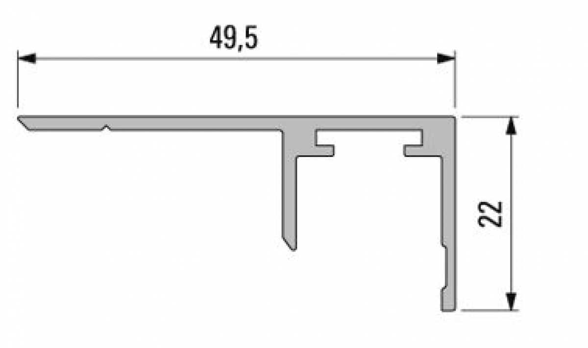 Obere Paneelhalterung, L: 4100 mm