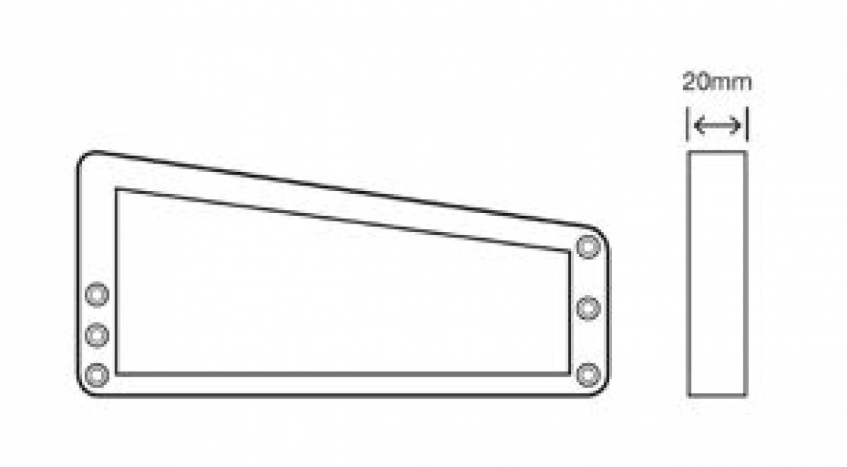 Distanzstück 20 mm für Kleiderlift Tandem 10