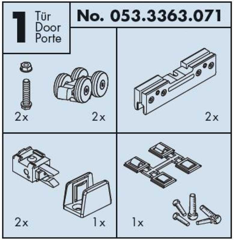 Beschlag-Garnitur EKU Clipo 36 G Inslide