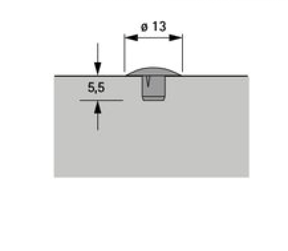 Abdeckkappe weiß für Bohr-Ø 5 mm, VPE 100