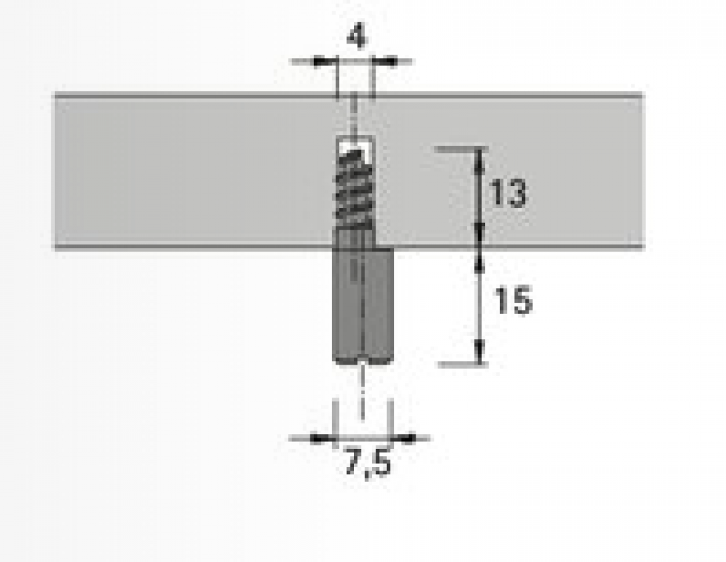 Anschlagstift, exzentrisch