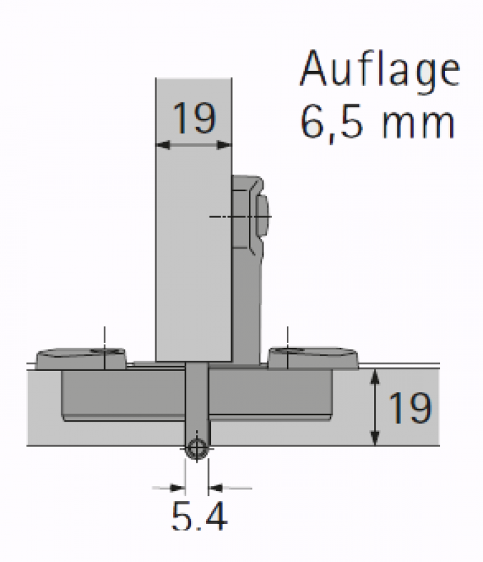 Selekta Pro 2000 Zwilling, Auflage: 6,5 mm, 270°, halb vorliegend