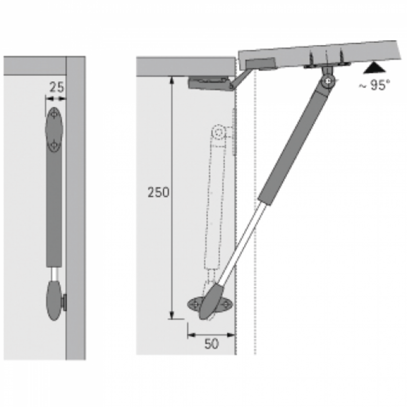 Klappenstütze Lift Basic