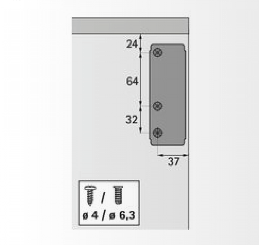 Hochklappbeschlag Lift, 90°, 4,6 kg