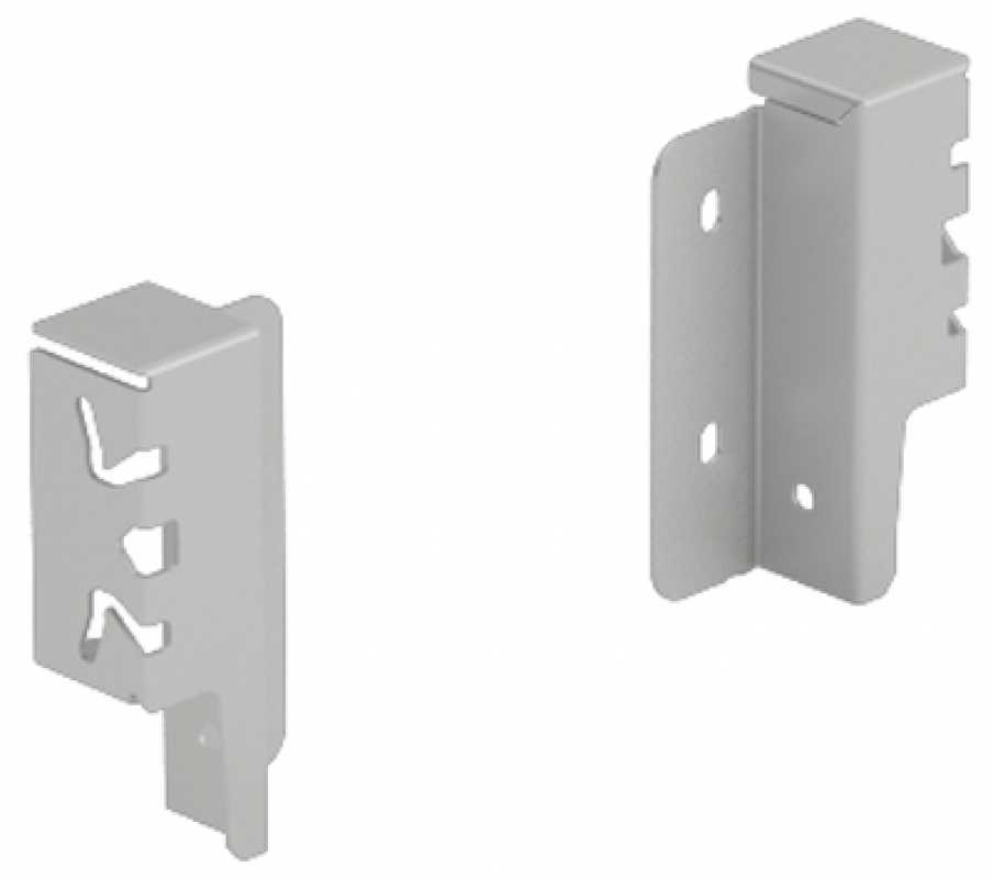 Rückwandverbinder silber, rechts, H: 94 mm