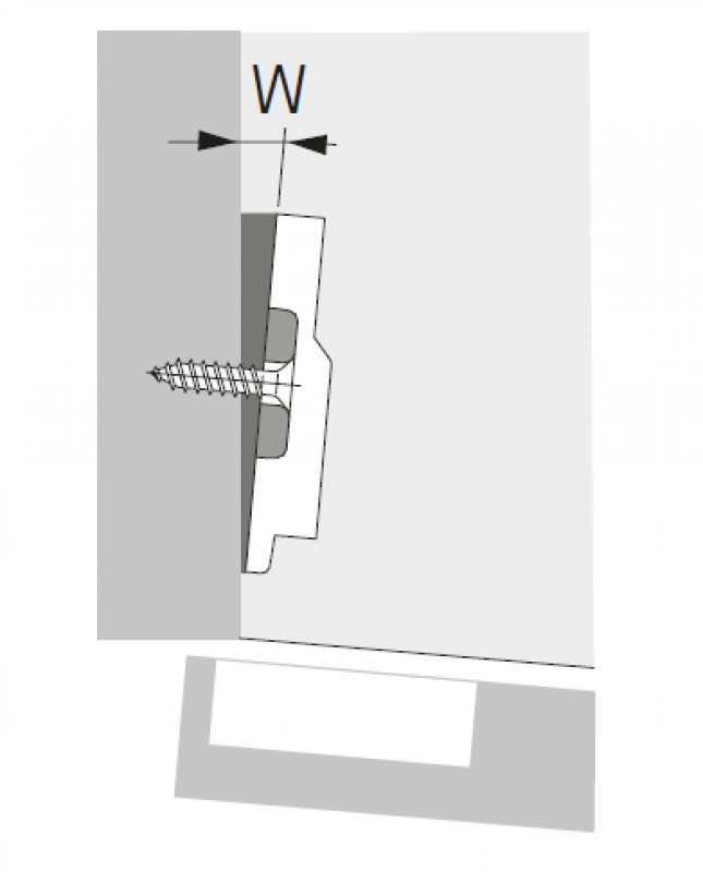 Winkeladapter 5° für Kreuzmontageplatte 9000