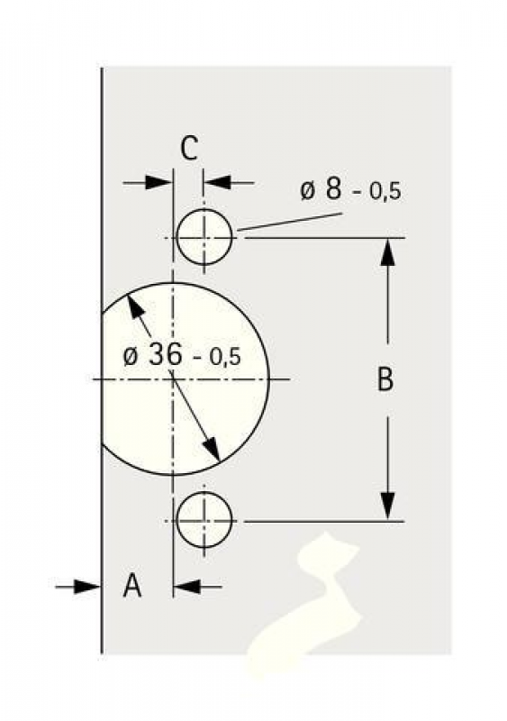 Glastür-Zierkappe für Selekta Pro 2000, Topf TH 32