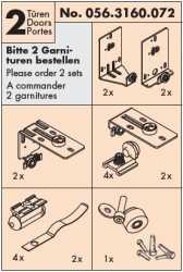 Garnitur EKU Combino L 40 H FS, 2 Türen