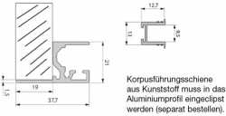 Korpusführungsprofil EV1 2450 mm LS/RS