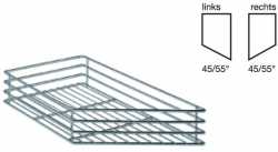 Peka-Einhängekorb Diagonal, B: 228 mm, 55° links