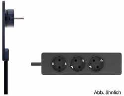 EVOline PLUG Hochvolt-Stecker, 3-fach Steckdose, schwarz