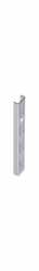 Wandschiene 12 x 25 x 12 mm, L: 2000 mm, signalweiß