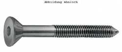 Senkkopfschrauben mit Innensechskant, M6 x 60 mm, VPE 100, vermessingt
