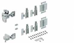 WingLine L Beschlagset max. Türflügelgewicht 12 kg ohne Schließautomatik mit unterer Führung, 600 mm, rechts