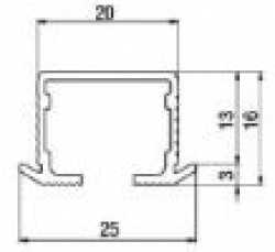 Einfachlaufschiene 6000mm für Clipo 25/35