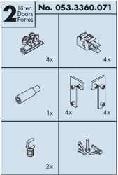 Beschlag-Garnitur EKU Clipo 26 GR Inslide