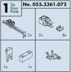 Garnitur EKU Clipo 36 GPPK Inslide Festglas