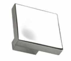 Möbelknopf BLOCK KNOB, Edelstahl-Optik, H: 34 mm