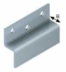 Rückwandhalter für steckbare Verbindungen, B: 13,5 mm