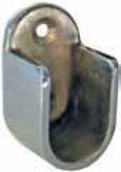 Schrankrohrlager für Rohr oval, 20 x 35 mm
