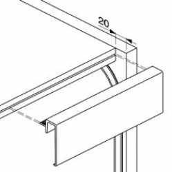 Blendprofil EV1 L: 2500 mm