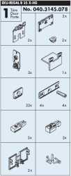 Garnitur EKU Regal B 25 X-HG FS 1 Tür