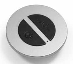 Funkfernbedienung / Wandschalter (2 Button) silber/schwarze Tasten, für Emotion Driver, silber