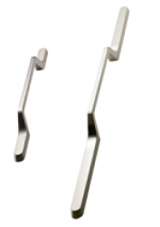 Möbelgriff SHAPE 2, Edelstahl-Optik, BA: 92/160 mm