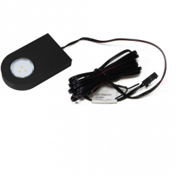 LED Glaspoint Emotion, 12VDC 0,8W, schwarz (RAL9005), 3014LED 2700K-6500K