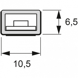 LED Leuchtenprofil Neo 10,6x6,3 mm opal 3-seitig Alu gesiegelt L:1800 mm VPE 10 Stück