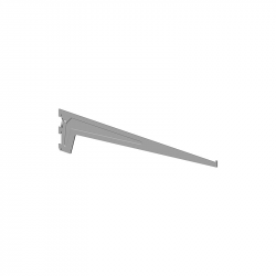 Träger, Tiefe: 600 mm, RAL 9006 weißaluminium