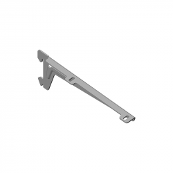 Winkelträger, Tiefe: 230 mm, RAL 9006 weißaluminium, VPE Paar